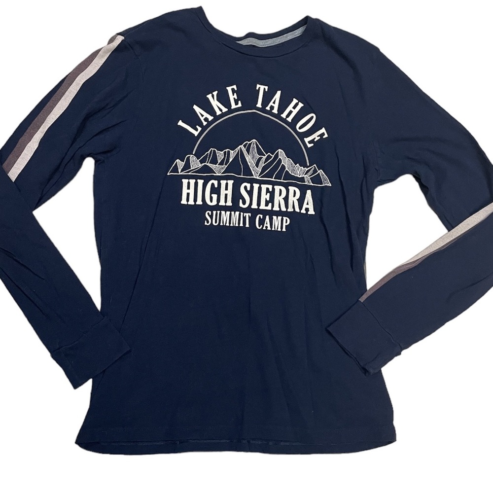 Old Navy Lake Tahoe Landmark Long Sleeve Graphic Shirt (size M)